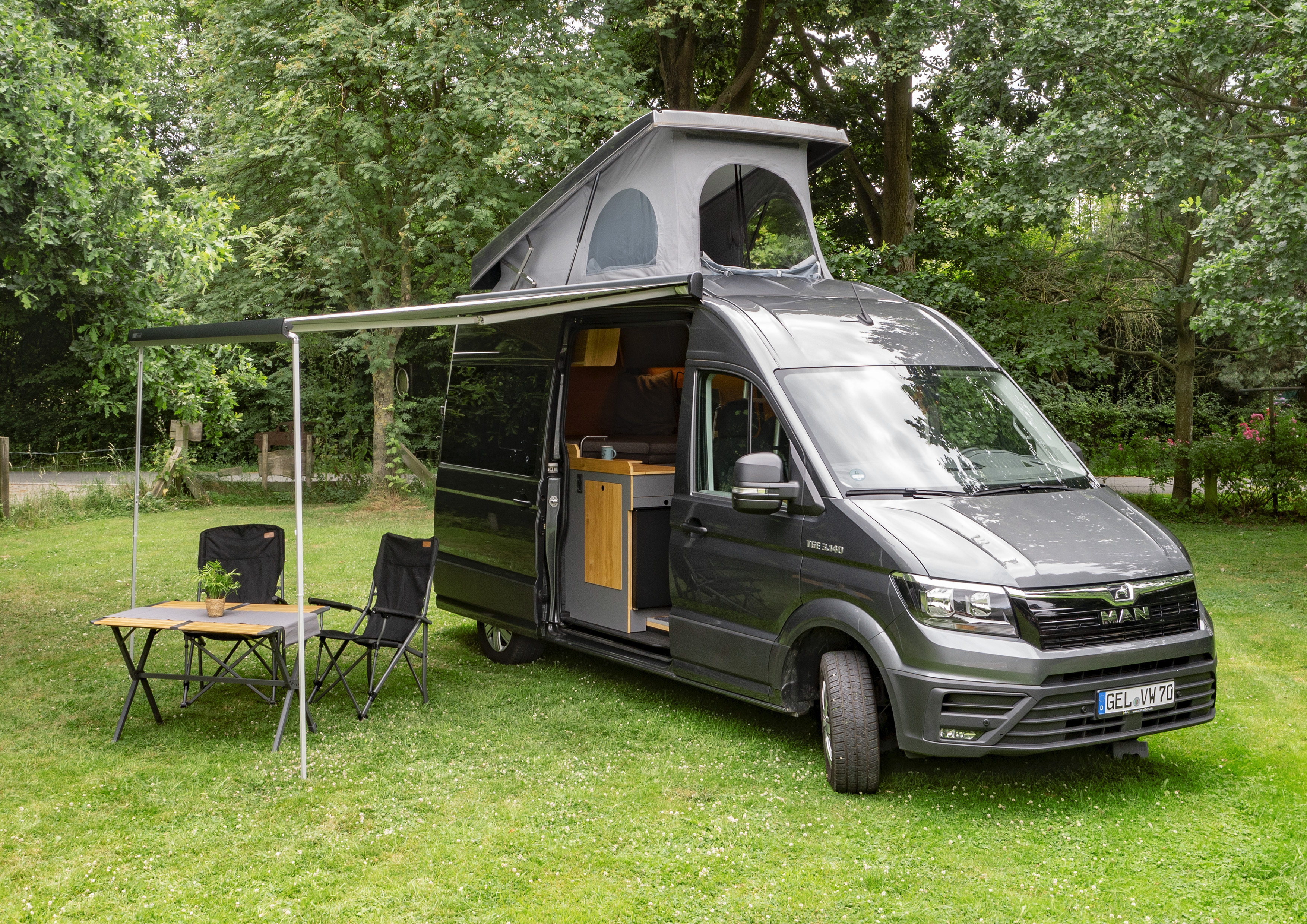 MAN TGE Camper mit Aufstelldach - Van Wilbers Ausbau