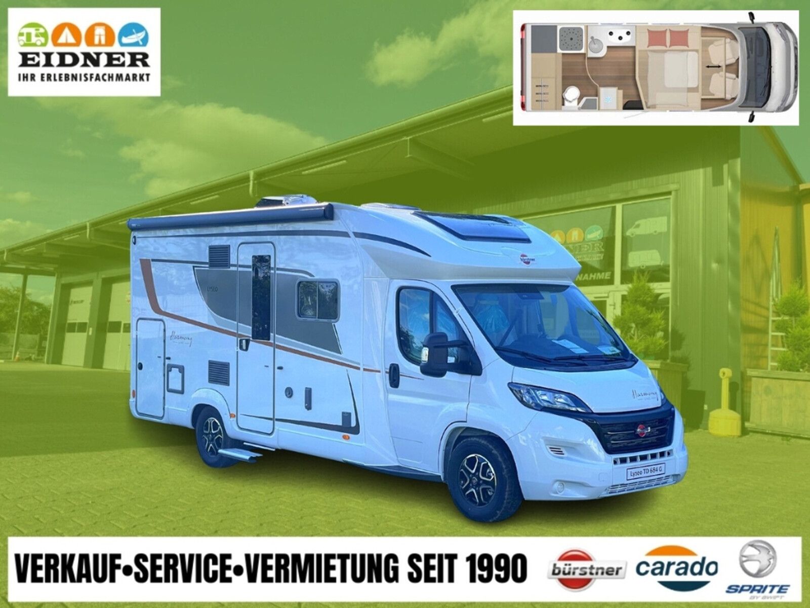 * **Motor / Chassis:** Fiat Ducato 2.3 Mjet 180\\* **Leistung:** 132 kW / 180 PS\\* **Getriebe:** Automatik\\* **Kilometerstand:** 20665 km\\* **zul. Gesamtgewicht:** 4400 kg\\* **Bett(en):** Hubbett\\* **Polster:** Genua Pure\\* **Holzdekor:** Santina...