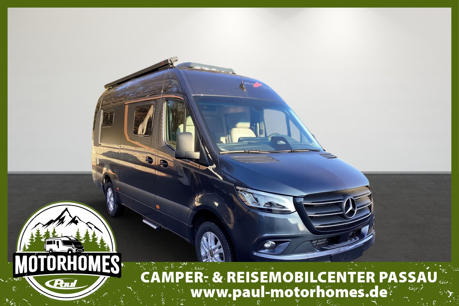 * **Modell 2025**\\* **Motor / Chassis:** Mercedes Sprinter 2,0 l\\* **Leistung:** 125 kW / 170 PS\\* **Getriebe:** Automatik\\* **zul. Gesamtgewicht:** 4100 kg\\* **Bett(en):** Einzelbetten\\* **Polster:** Paris\\* **Holzdekor:** Cherry Style\\\\\\---...