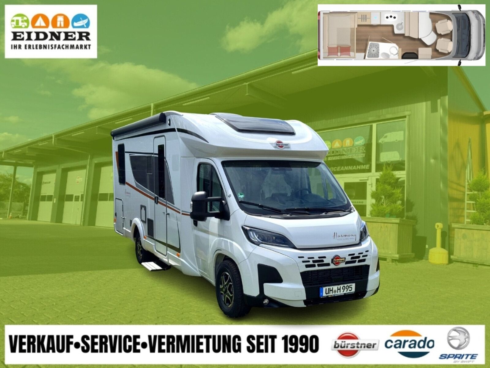 * **Motor / Chassis:** Fiat Ducato Fiat Ducato Multijet 3 - 2,2l\\* **Leistung:** 103 kW / 140 PS\\* **Getriebe:** Automatik\\* **Kilometerstand:** 13460 km\\* **zul. Gesamtgewicht:** 4250 kg\\* **Bett(en):** Doppelbett, Hubbett\\* **Sitzgruppe:** L-si...