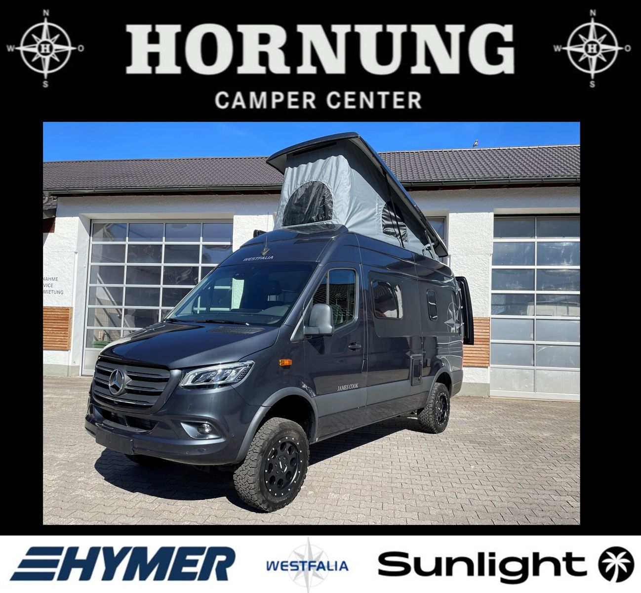 * **Modell 2024**\\* **Motor / Chassis:** Mercedes Sprinter 2,0 l R4 190PS\\* **Leistung:** 140 kW / 190 PS\\* **Getriebe:** Automatik\\* **zul. Gesamtgewicht:** 4100 kg\\* **Bett(en):** Doppelbett, Schlafdach\\* **Sitzgruppe:** Seitensitzgruppe\\* **P...