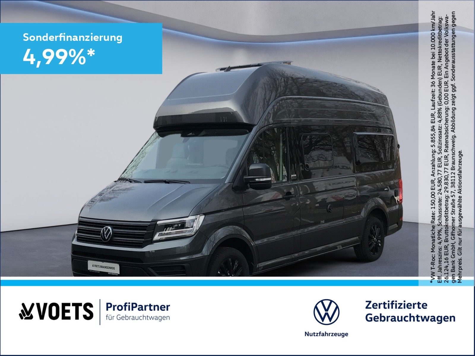 VW Campervan Hochbett Panoramadach