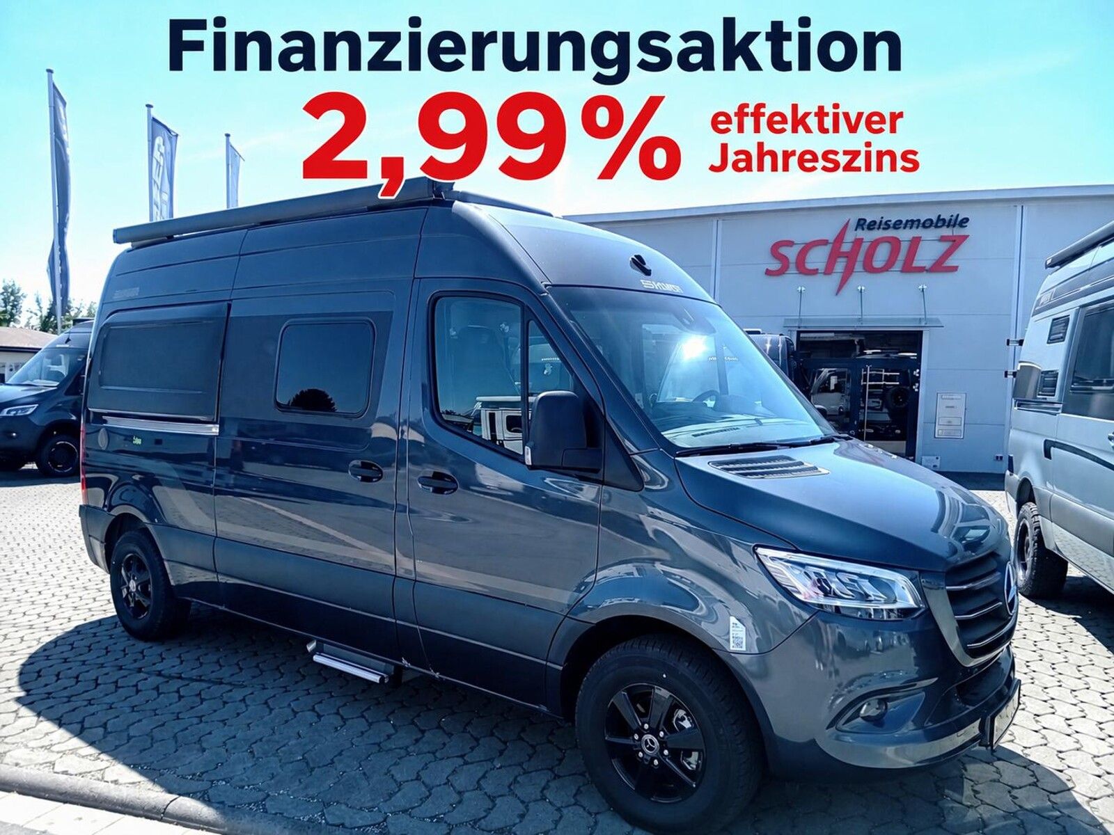 * **Modell 2025**\\* **Motor / Chassis:** Mercedes Sprinter 2,0L  317 CDI\\* **Leistung:** 125 kW / 170 PS\\* **Getriebe:** Automatik\\* **zul. Gesamtgewicht:** 3500 kg\\* **Bett(en):** Doppelbett\\* **Sitzgruppe:** Mittelsitzgruppe\\* **Polster:** Led...