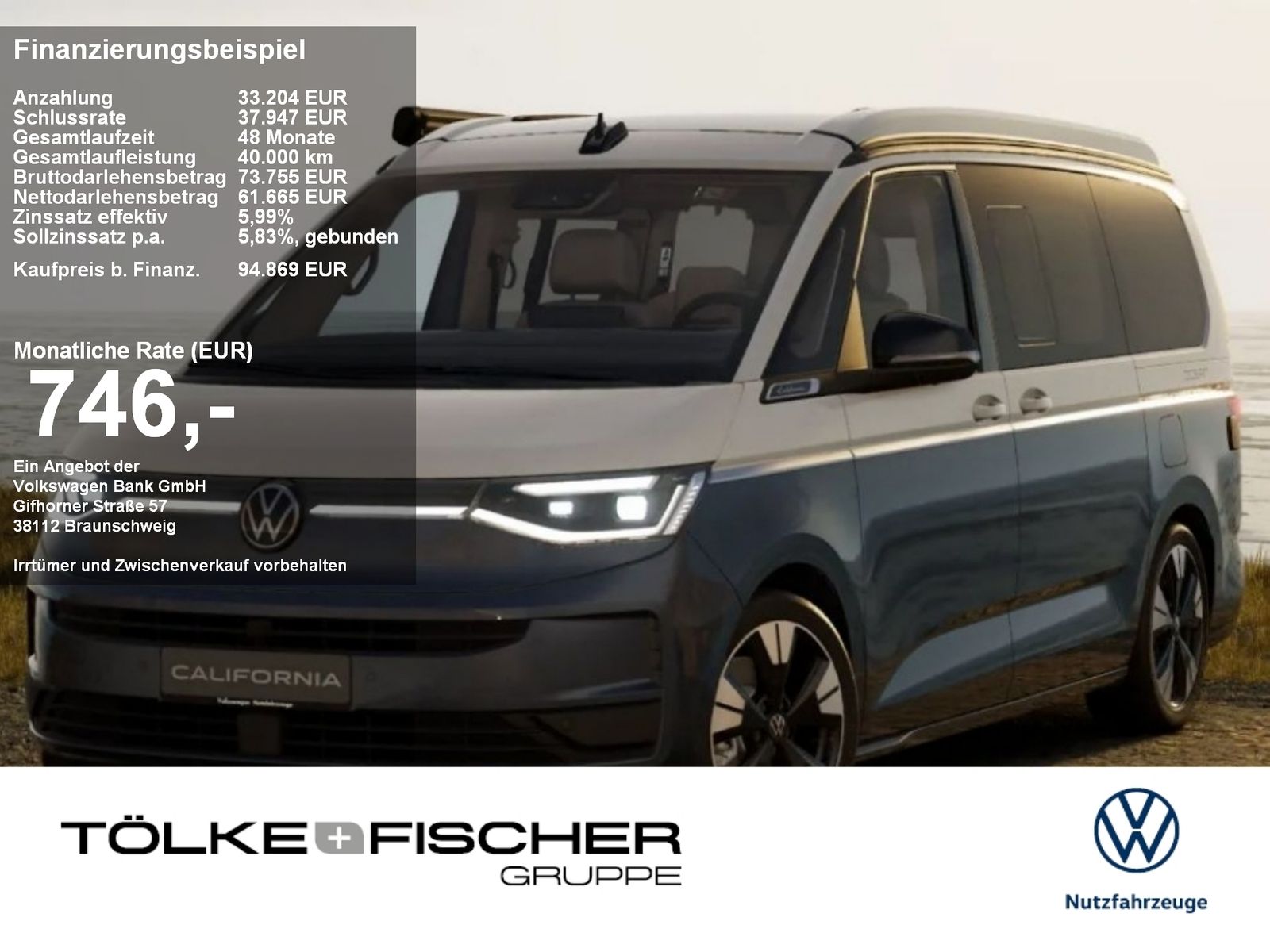 VW California Camper Van